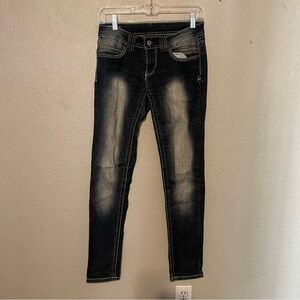 BONGO Black and Gray Skinny Jeans